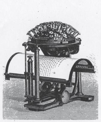 La première machine à écrire